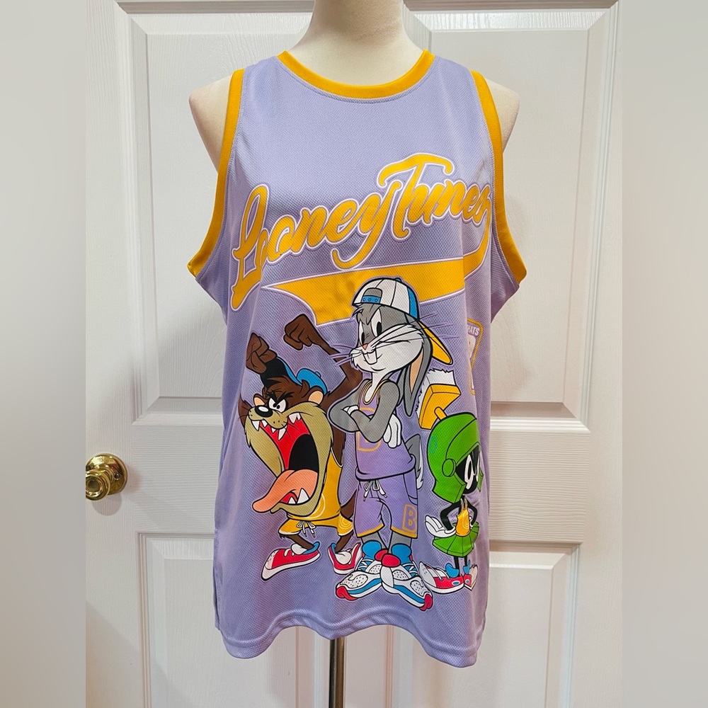 Warner Bros. Looney Tunes Purple and Yellow Tank Top